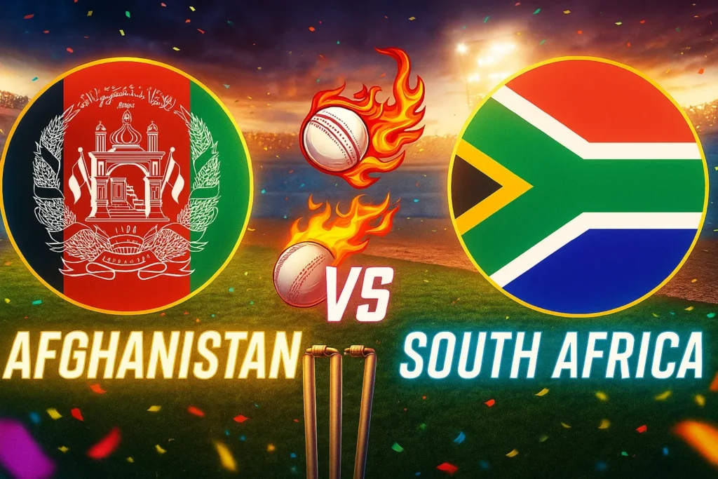 Afghanistan National Cricket Team Vs South Africa National Cricket Team Match Scorecard