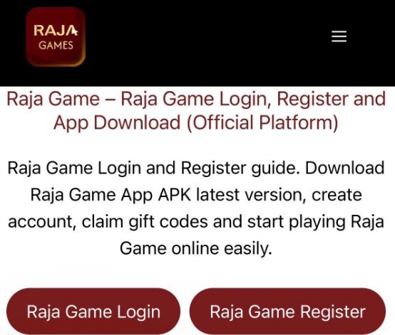 Raja Game Login: Boost Your Confidence Online
